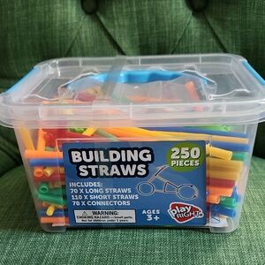 Building Straws 250-Piece Set - Multicolor